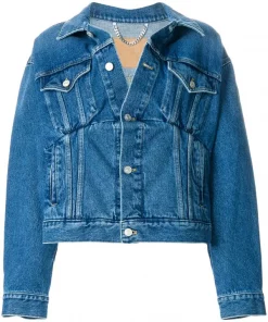 ( Positively Conscious ) Balenciaga Veste En Jean Swing 4089 BLUE