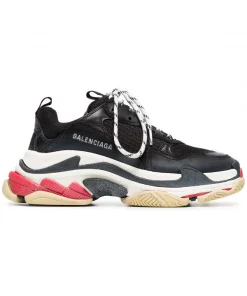 ( Positively Conscious ) Balenciaga 1000 BLACK Baskets Triple S Femme