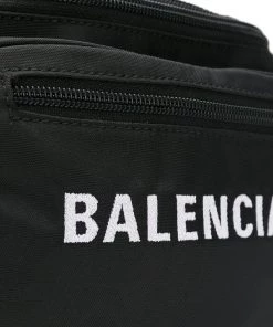 ( Positively Conscious ) Balenciaga Sac Banane à Logo 1000 BLACK -Vente magasin Balenciaga 12969908 17438129 600