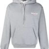 ( Positively Conscious ) Balenciaga 1300 GREY Sweat à Capuche à Logo Homme