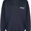 ( Positively Conscious ) Balenciaga Sweat à Logo Imprimé 4128 BLUE