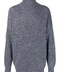 ( Positively Conscious ) Balenciaga Pull Oversize En Maille 1070 BLACK WHITE