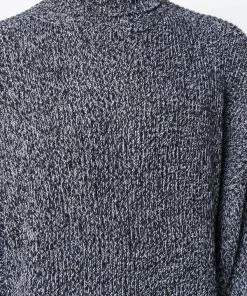 ( Positively Conscious ) Balenciaga Pull Oversize En Maille 1070 BLACK WHITE -Vente magasin Balenciaga 13121172 14706334 600