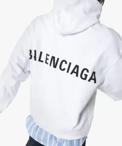 ( Positively Conscious ) Balenciaga Hoodie Oversize à Logo Homme -Vente magasin Balenciaga 13304523 17225455 600