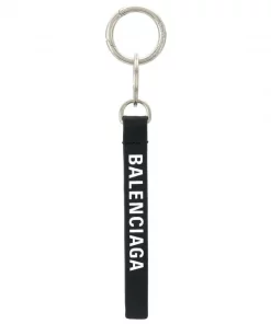 ( Positively Conscious ) Balenciaga Porte-Clés à Breloque Logo Femme