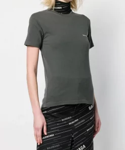 ( Positively Conscious ) Balenciaga T-shirt à Encolure Ras Du Cou 1055 GREY -Vente magasin Balenciaga 13410616 16920014 600