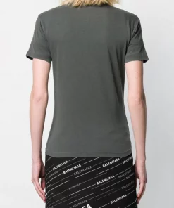 ( Positively Conscious ) Balenciaga T-shirt à Encolure Ras Du Cou 1055 GREY -Vente magasin Balenciaga 13410616 16920016 600