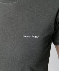 ( Positively Conscious ) Balenciaga T-shirt à Encolure Ras Du Cou 1055 GREY -Vente magasin Balenciaga 13410616 16920018 600