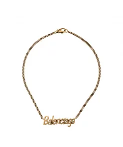 ( Positively Conscious ) Balenciaga Collier Typo Femme