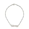( Positively Conscious ) Balenciaga Collier Typo 107 - METALLIC -Vente magasin Balenciaga 13691829 17957629 600