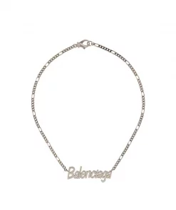 ( Positively Conscious ) Balenciaga Collier Typo 107 - METALLIC