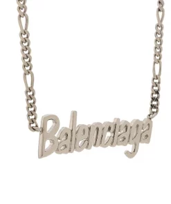 ( Positively Conscious ) Balenciaga Collier Typo 107 - METALLIC -Vente magasin Balenciaga 13691829 17957647 600