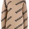 ( Positively Conscious ) Balenciaga Pull À Motif Monogrammé Femme