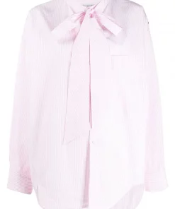( Positively Conscious ) Balenciaga Chemise À Col Lavallière Femme