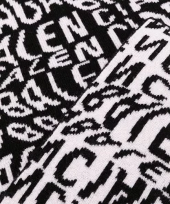 Balenciaga écharpe Oversize à Logo 1070 - BLACK -Vente magasin Balenciaga 14092166 23670101 600