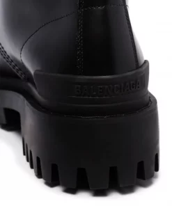 ( Positively Conscious ) Balenciaga 1000 BLACK Bottines à Semelle Crantée Femme -Vente magasin Balenciaga 14232704 37847234 600