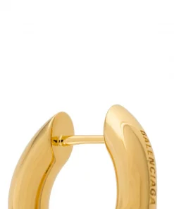 ( Positively Conscious ) Balenciaga Petits Anneaux à Design Structuré METALLIC -Vente magasin Balenciaga 14232752 21787056 600