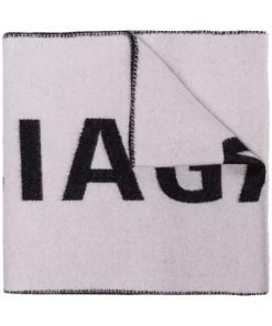 ( Positively Conscious ) Balenciaga écharpe à Logo En Intarsia Femme