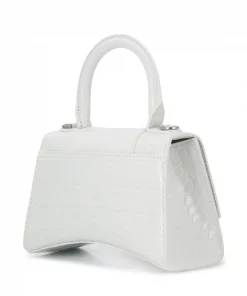 ( Positively Conscious ) Balenciaga 114 - White:9016 Mini Sac à Main à Effet Peau De Crocodile Femme -Vente magasin Balenciaga 14664450 23290568 600
