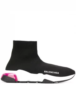 ( Positively Conscious ) Balenciaga Baskets Speed LT à Semelle Transparente 1014 BLACK