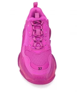 ( Positively Conscious ) Balenciaga Baskets Triple S à Semelle Transparente 5059 Pink -Vente magasin Balenciaga 14664964 23391400 600