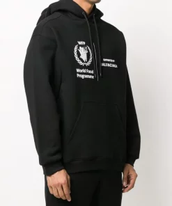 ( Positively Conscious ) Balenciaga Sweat Imprimé à Capuche World Food Programme 1000 - BLACK -Vente magasin Balenciaga 14688993 23815518 600