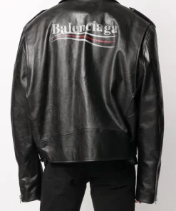 ( Positively Conscious ) Balenciaga Veste De Moto à Logo Imprimé 1000 BLACK 10 ( Positively Conscious ) Balenciaga Veste De Moto à Logo Imprimé 1000 BLACK -Vente magasin Balenciaga 14774135 26668252 600