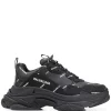( Positively Conscious ) Balenciaga Baskets Allover Logo Triple S 1090 BLACK/WHITE -Vente magasin Balenciaga 14774142 25307618 600