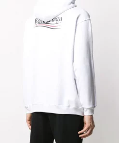 ( Positively Conscious ) Balenciaga 9040 WHITE Hoodie à Logo Imprimé Homme 10 ( Positively Conscious ) Balenciaga 9040 WHITE Hoodie à Logo Imprimé Homme -Vente magasin Balenciaga 14774245 26497437 600