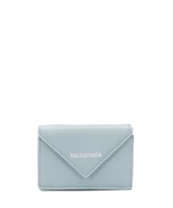 ( Positively Conscious ) Balenciaga Mini Portefeuille Papier 4005 BLUE