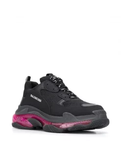 ( Positively Conscious ) Balenciaga Baskets Triple S 1053 BLACK/PINK NEON -Vente magasin Balenciaga 15314462 28019395 600