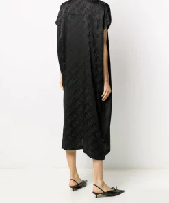 ( Positively Conscious ) Balenciaga Robe-chemise à Logo En Jacquard Femme -Vente magasin Balenciaga 15340075 27944218 600