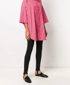 ( Positively Conscious ) Balenciaga Chemise Oversize à Logo Imprimé 6540 RED WHITE 10 ( Positively Conscious ) Balenciaga Chemise Oversize à Logo Imprimé 6540 RED WHITE -Vente magasin Balenciaga 15340076 27749489 600