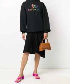 ( Positively Conscious ) Balenciaga 2702 BROWN Petit Sac à Main Hourglass Femme -Vente magasin Balenciaga 15341000 28019476 600