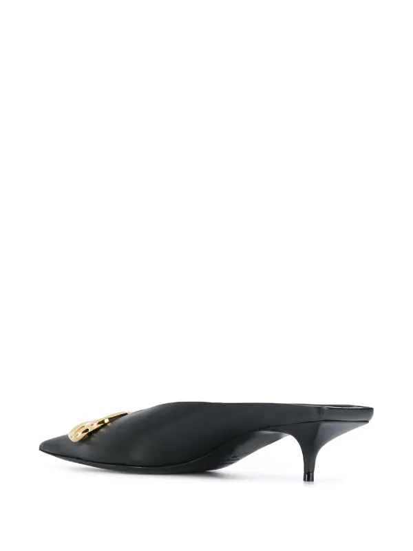 ( Positively Conscious ) Balenciaga 1088 BLACK GOLD Mules Knife 40 Mm Femme 5 ( Positively Conscious ) Balenciaga 1088 BLACK GOLD Mules Knife 40 Mm Femme – Image 3