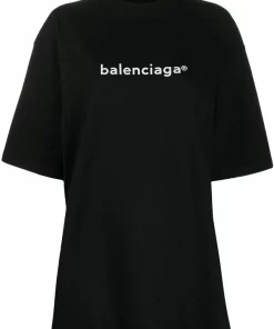 ( Positively Conscious ) Balenciaga T-shirt à Logo Imprimé 1070 BLACK