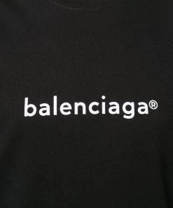 ( Positively Conscious ) Balenciaga T-shirt à Logo Imprimé 1070 BLACK -Vente magasin Balenciaga 15358978 28839371 600
