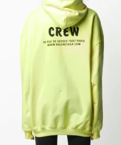 ( Positively Conscious ) Balenciaga Sweat Crew À Capuche 7072 YELLOW -Vente magasin Balenciaga 15359243 28385792 600