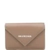 ( Positively Conscious ) Balenciaga 1212 BROWN Mini Portefeuille Paper Femme -Vente magasin Balenciaga 15359262 28360078 600