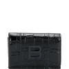 ( Positively Conscious ) Balenciaga Mini Portefeuille Hourglass 1000 BLACK