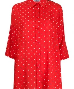 ( Positively Conscious ) Balenciaga Chemise à Pois Femme