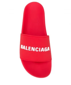 ( Positively Conscious ) Balenciaga Claquettes à Logo Imprimé 6090 RED/WHITE 9 ( Positively Conscious ) Balenciaga Claquettes à Logo Imprimé 6090 RED/WHITE -Vente magasin Balenciaga 15367967 28999993 600