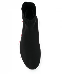 ( Positively Conscious ) Balenciaga 1095 BLACK/WHITE/RED Baskets Speed Graffiti Homme -Vente magasin Balenciaga 15367979 28356969 600