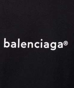 ( Positively Conscious ) Balenciaga T-shirt à Logo Imprimé 1070 BLACK -Vente magasin Balenciaga 15367991 28408446 600