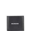 ( Positively Conscious ) Balenciaga 1090 - Black Portefeuille Pliant à Logo Imprimé Femme -Vente magasin Balenciaga 15460796 27862022 600