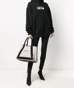 ( Positively Conscious ) Balenciaga 9260 BEIGE Sac à Main Navy Cabas Médium Femme -Vente magasin Balenciaga 15462542 27945546 600