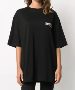 ( Positively Conscious ) Balenciaga T-shirt Oversize à Logo Imprimé 1070 BLACK 9 ( Positively Conscious ) Balenciaga T-shirt Oversize à Logo Imprimé 1070 BLACK -Vente magasin Balenciaga 15469004 28312622 600