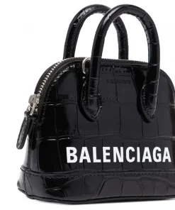 ( Positively Conscious ) Balenciaga 1090 BLACK/L WHITE Mini Sac à Main Ville Femme -Vente magasin Balenciaga 15653903 32055470 600
