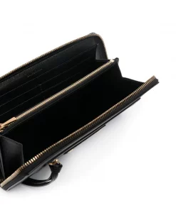 ( Positively Conscious ) Balenciaga Portefeuille Zippé à Logo Brodé 1000 BLACK -Vente magasin Balenciaga 15653907 30487421 600