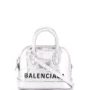 ( Positively Conscious ) Balenciaga 8110 SILVER/ L BLACK Sac à Main Ville Femme